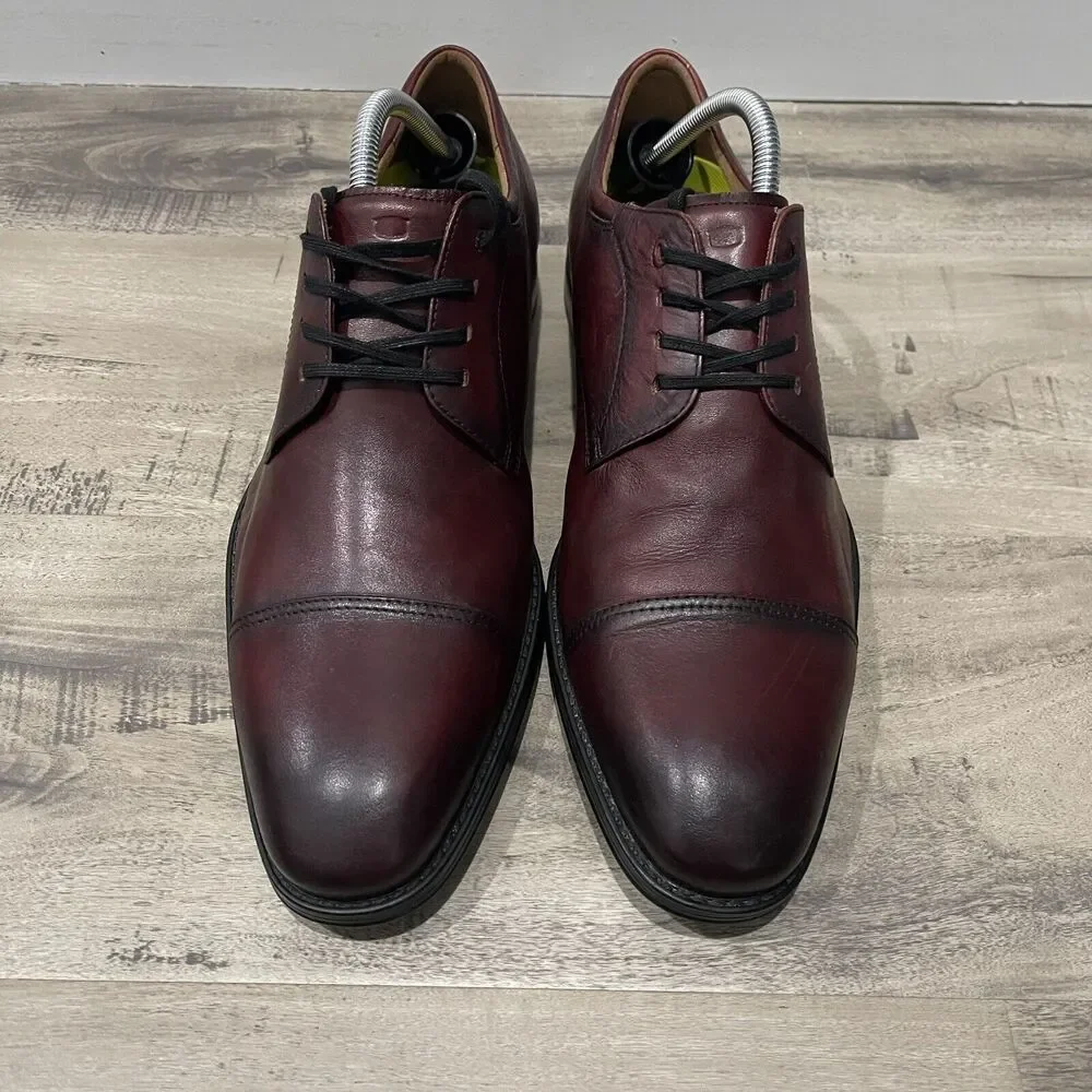 Florsheim Kierland Shoes Mens Size 10.5 M Oxford Cognac Comfortech Bologna